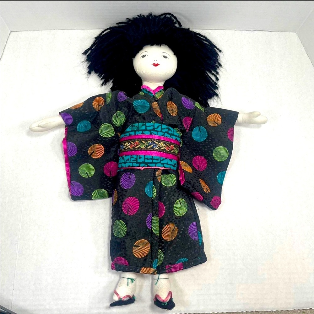Japanese likeness approx 21” cotton doll appears lovingly handmade Price Firm